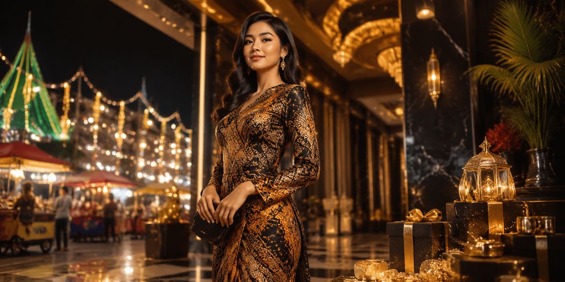 Pemain Ipoh dengan pakaian batik melakukan deposit untuk permainan meja