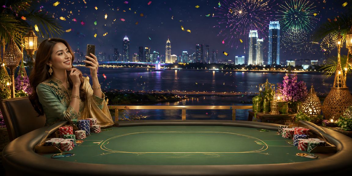Suasana permainan kasino Baccarat dan Roulette semasa Hari Raya di Johor